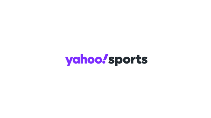 Yahoo! Sports logo with 'yahoo!' in purple and 'sports' in dark gray on white background.